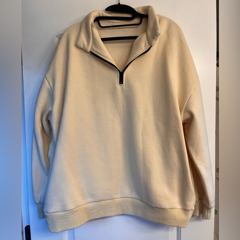 Amazon Women's Cream Pullover Hoodie